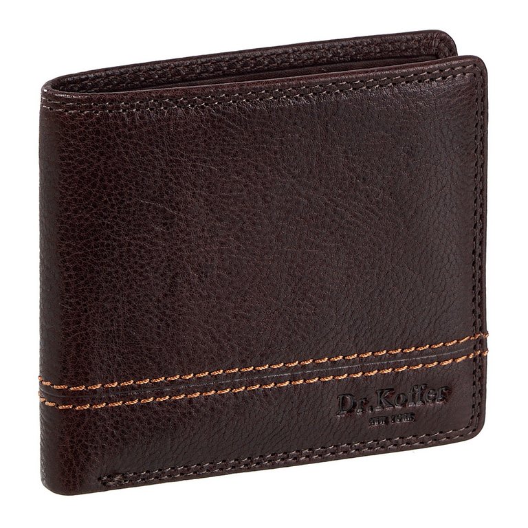 Портмоне Dr.Koffer 11*9 см нат. кожа, коричневый