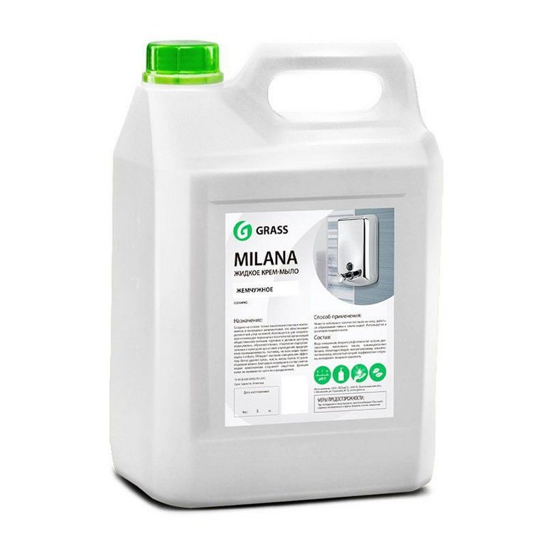 Мыло-крем жидкое 5л. Milana жемчужное (GRASS)