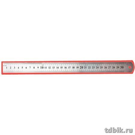 Линейка 30 см. метал. в чехле deVENTE