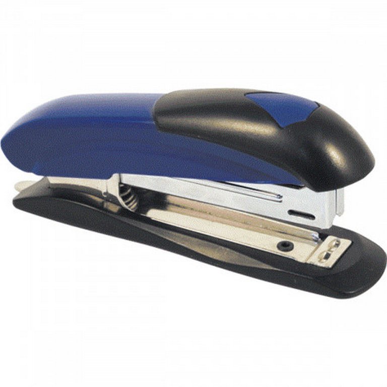Степлер № 10 до 12л Attomex сине-черный с антистеплером