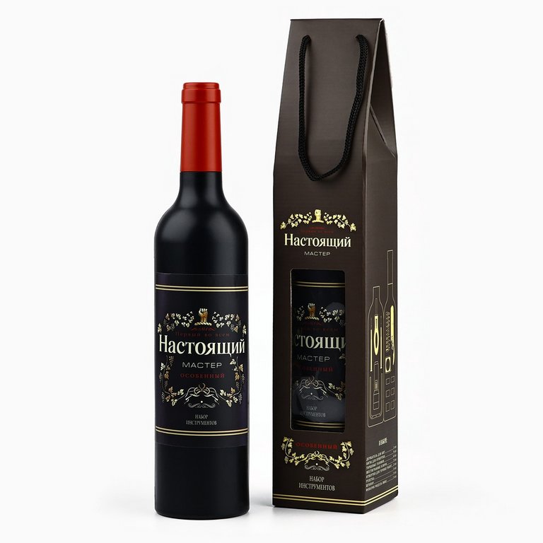 Набор инструментов "Настоящий мужчина" в бутылке, 23 предмета