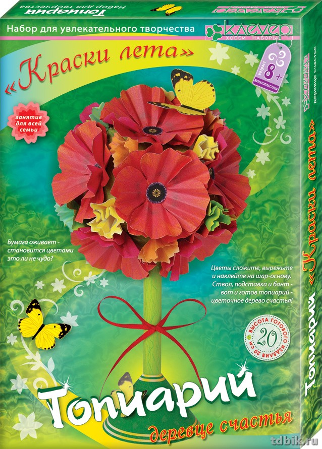 Набор для изготовления топиария "Краски лета" kлеvер 8+