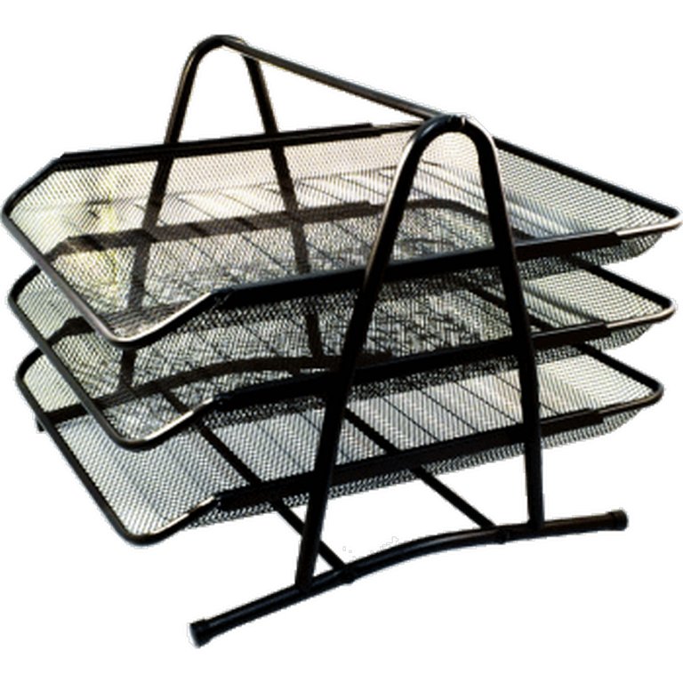 Лоток горизонтальный металл. тройной черный deVENTE