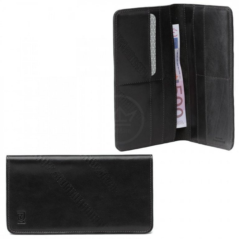 Портмоне D.Morelli мужское "Фердинанд"  с монетником, нат.кожа, цв. черный