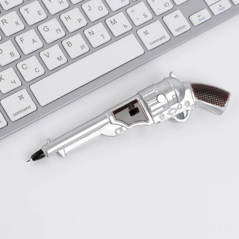 Ручка шариковая сувенирная "Револьвер" (Будь во всеоружии)