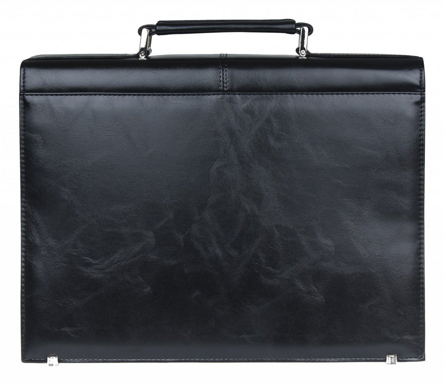 Портфель "Alliance" кож. зам. черный 36*27см
