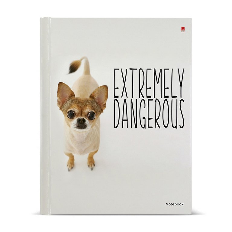 Тетрадь 80 лист кл. А5 на кольцах со сменным блоком "ОСОБО ОПАСНЫЕ СОБАЧКИ"