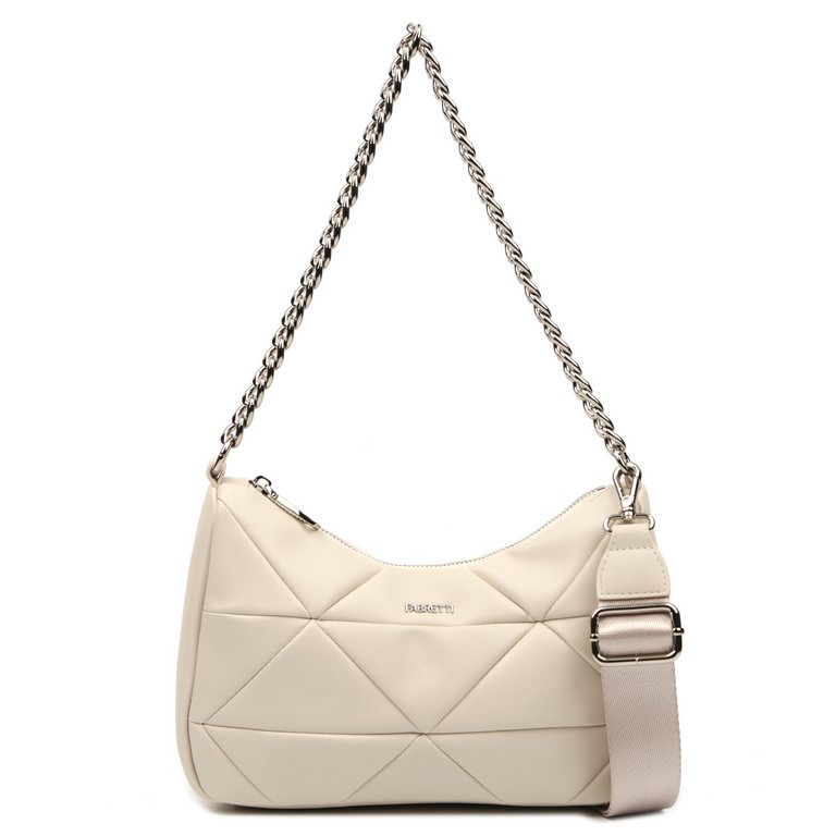 Сумка женская FABRETTI 27х18х10 см, нат. кожа, бежевый