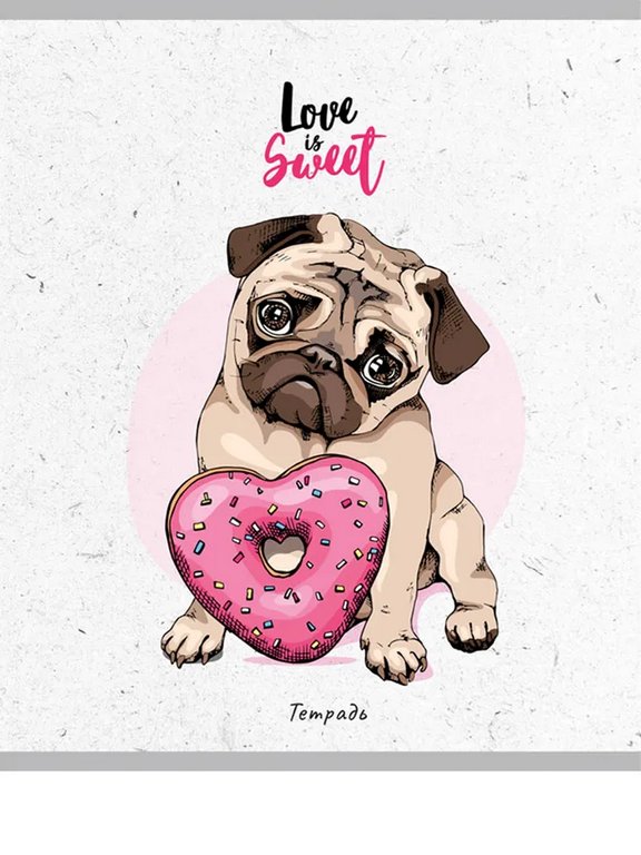 Тетрадь 24 лист кл. А5 "МИЛЫЕ ЖИВОТНЫЕ-2" 5 ВИДОВ