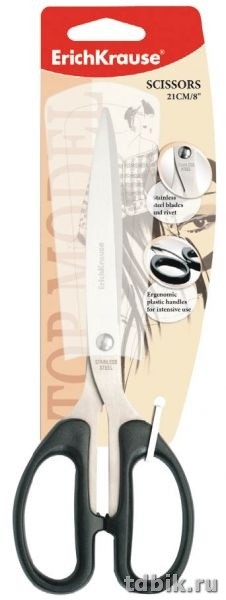 Ножницы 210 мм пластмас. рукоятка Erich Krause Top Model