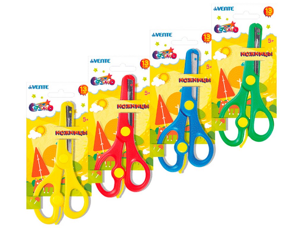 Ножницы 130 мм детские безопасные лезвия, deVENTE "Cosmo"