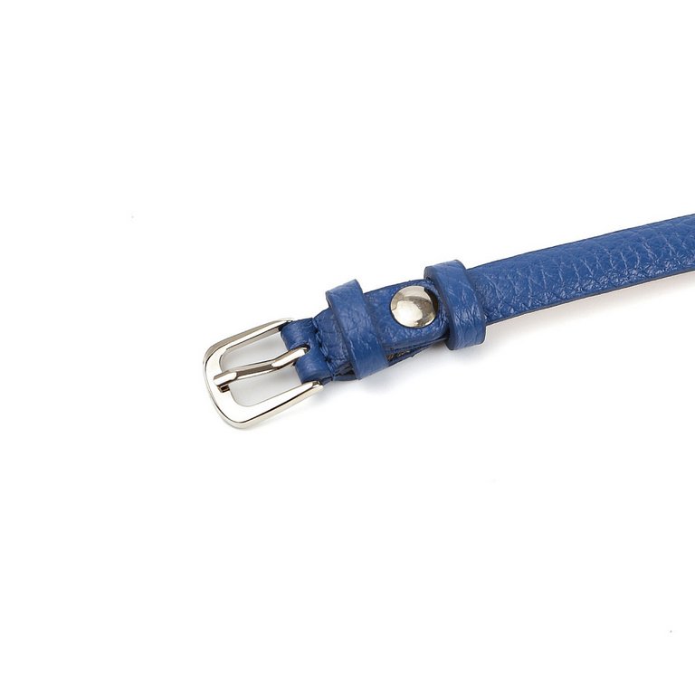 Ремень FABRETTI женский, натуральная кожа, размер 120, синий