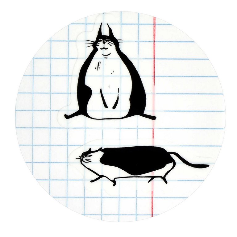 Закладки стикеры "Кот" 160 шт/уп пластик.