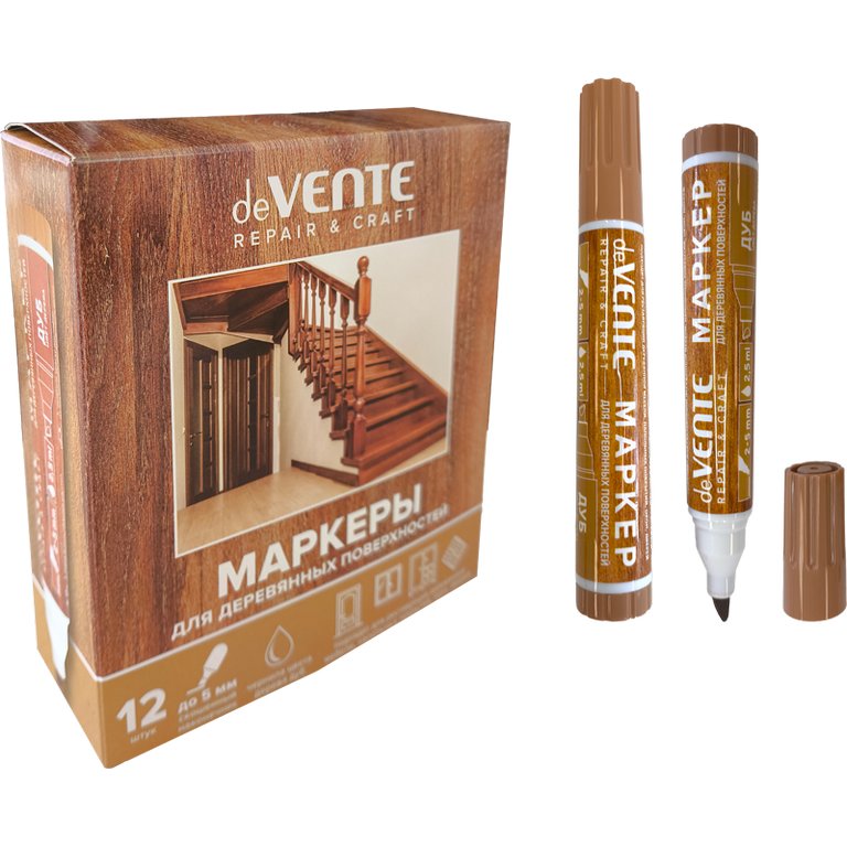Маркер для деревянных поверхностей 1-5мм deVENTE "Repair" дуб