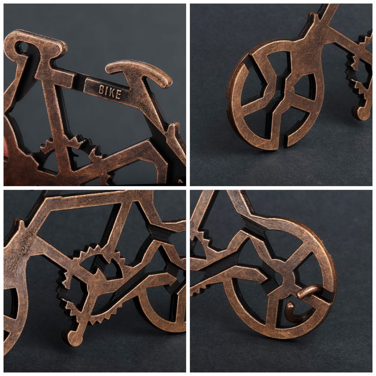 Головоломка из металла "Велосипед" ТРИ СОВЫ