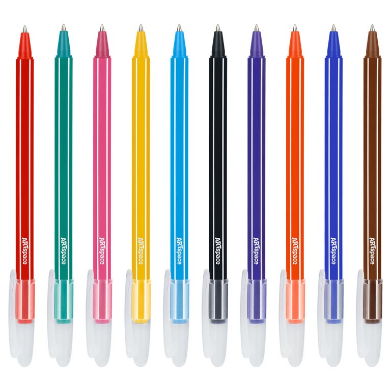 Набор шариковых ручек 10 шт. ArtSpace "Рисунки. Lovely animals" 1,0мм, линия 0,7мм