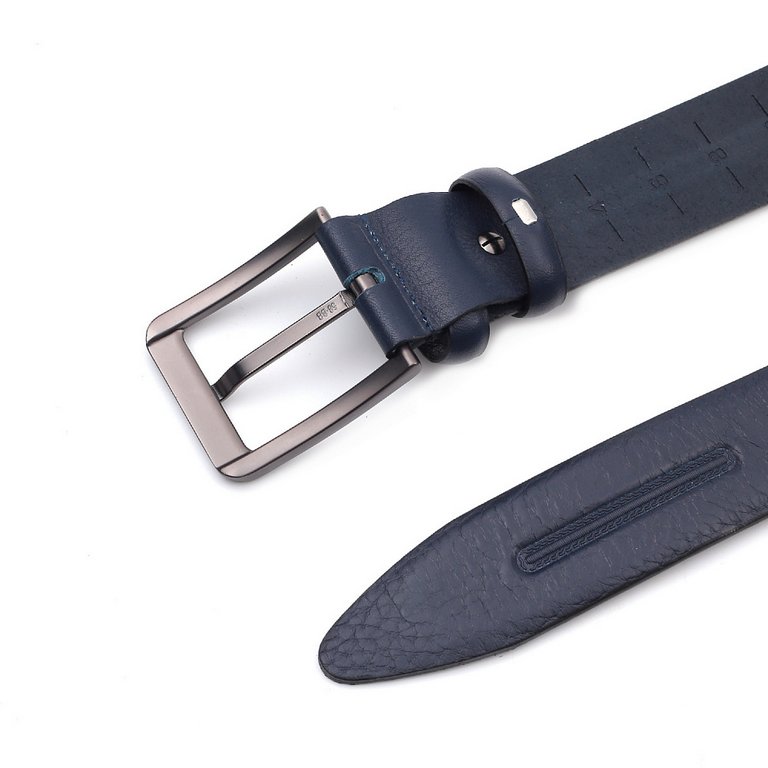 Ремень FABRETTI мужской, натуральная кожа, размер 120, синий