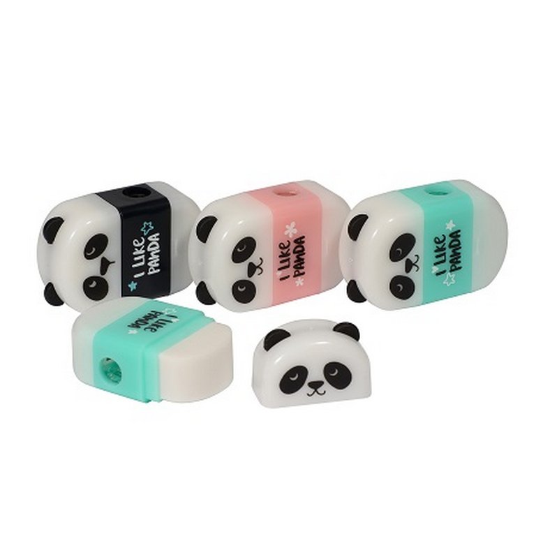 Точилка с контейнером и ластиком Bruno Visconti "Панда"