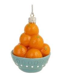 Украшение елочное из полирезины "Мандарины" 5х7,2х5см