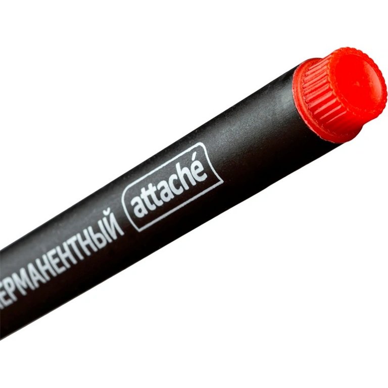 Маркер перманентный  1,0 мм Attache круглый красный