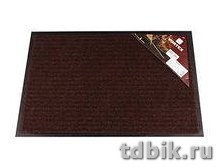 Коврик придверный влаговпитывающий 90x150 см "Ребристый" тёмно-серый