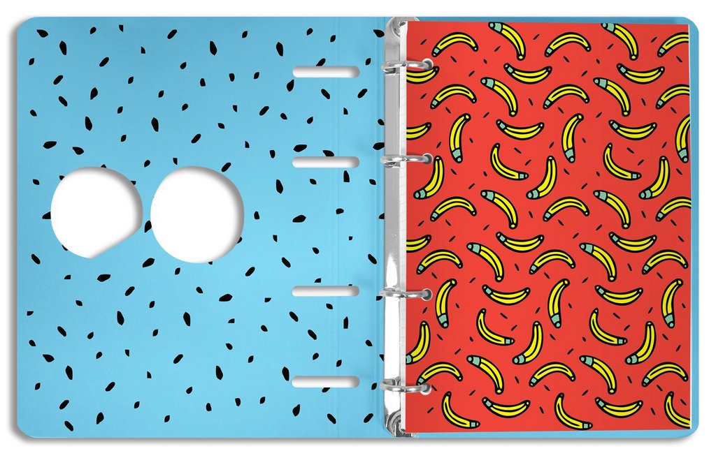 Тетрадь 120 лист кл. А5 на кольцах "CRINGE WORLD" тв. обл. soft touch