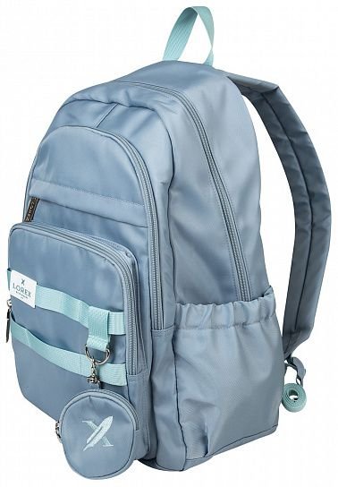 Рюкзак молодежный женский LOREX "ERGONOMIC M15" 45*30*15 см., 20 л., серо-голубой