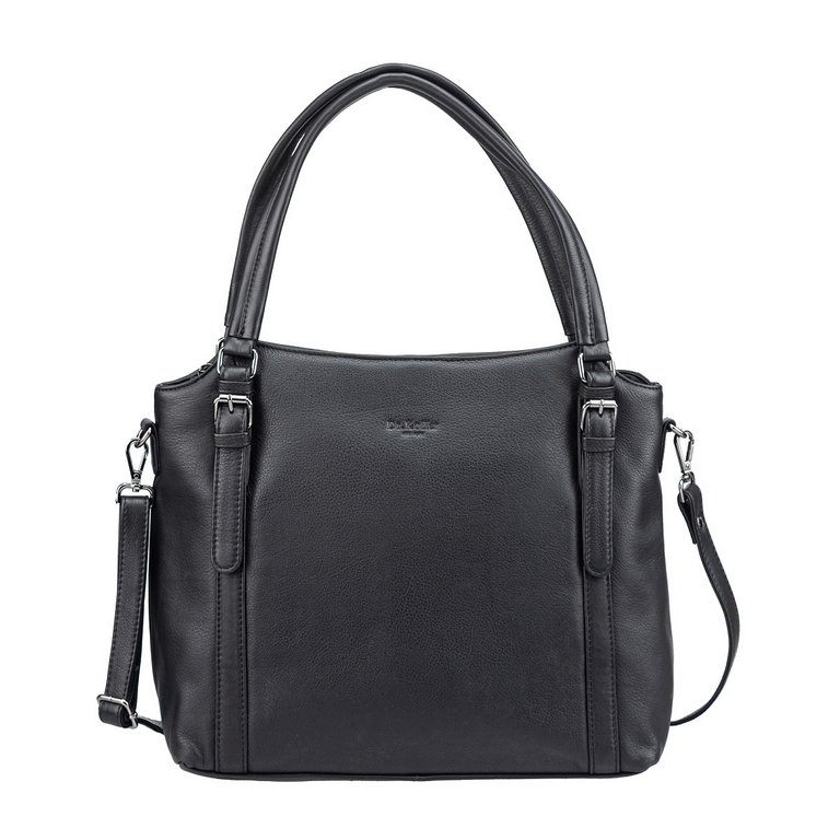 Сумка женская Dr.Koffer 33х27х13см см, нат.кожа черная