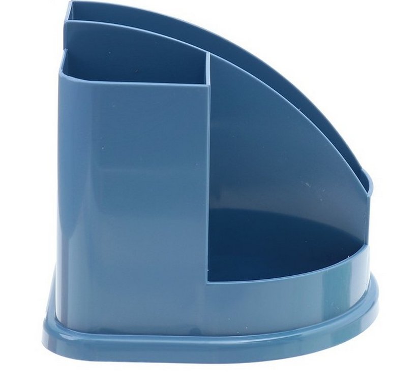 Подставка наст д/канц. принадлеж. Стамм "Авангард" 5 отд. голубая (пластик)