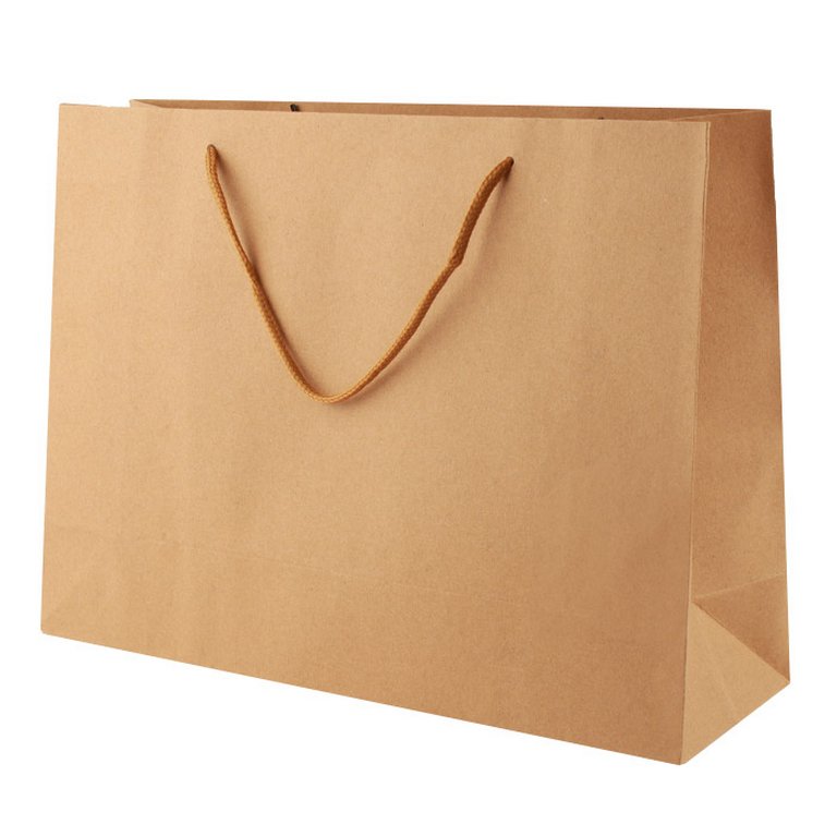 Пакет бумажный горизонтальный 32*25см крафт