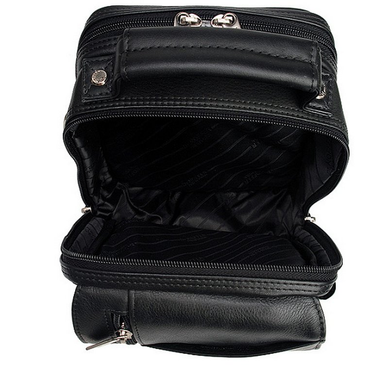 Сумка для документов Dr.Koffer, нат. кожа, черная