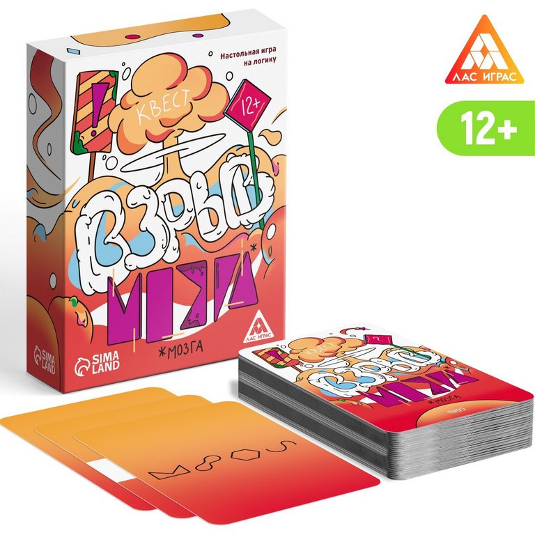 Игра настольная  12+ с карточками "Взрыв мозга"