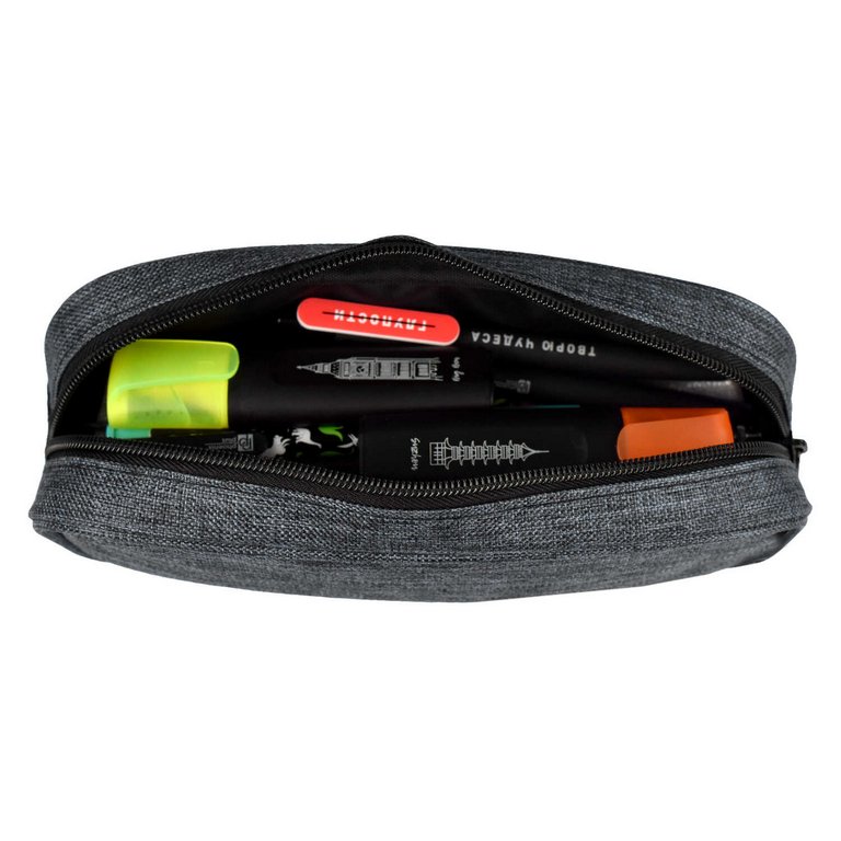 Пенал  универсальный  Феникс + "Темно-серый" 210*80*50 мм (полиэстер), серый