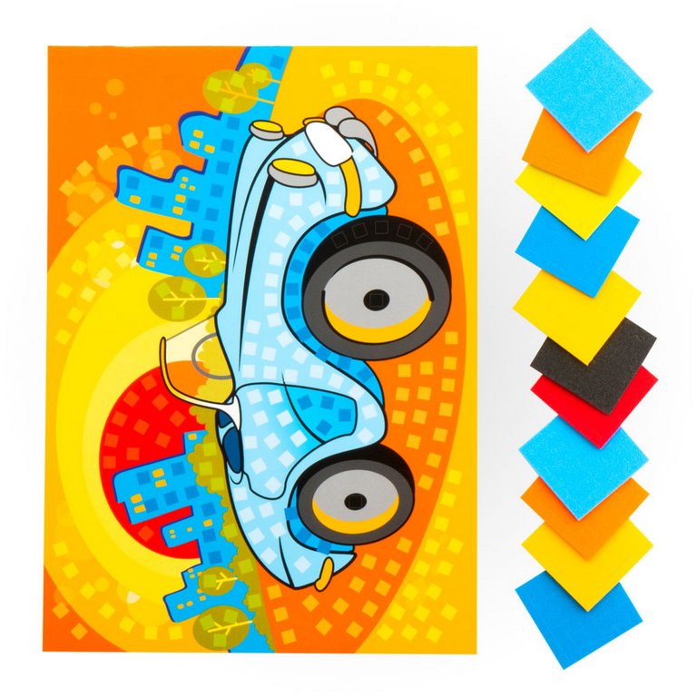 Аппликация из ЭВА "Машинка" А4 Lori