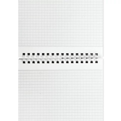 Блокнот А5  60л., 146*206 мм, на гребне BRAUBERG "Black" клетка