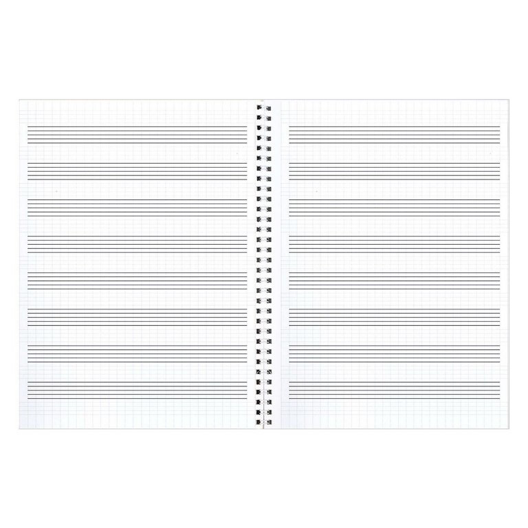 Тетрадь для нот 32 л., А4 на гребне "ЛЬЕТСЯ МУЗЫКА" вертикальная