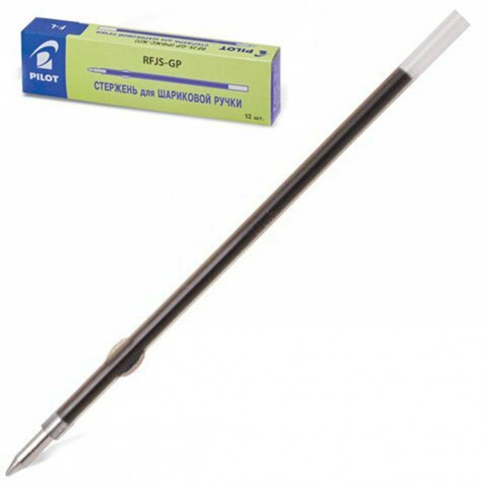 Стержень шариковый  99мм Pilot коротк. черный 0,7мм (линия 0,22мм)