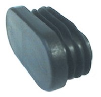 Заглушка для стула овальная 30*15мм, цв. черный