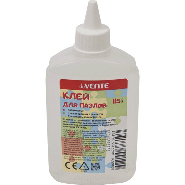 Клей для пазлов 115г полимерный deVENTE с дозатором