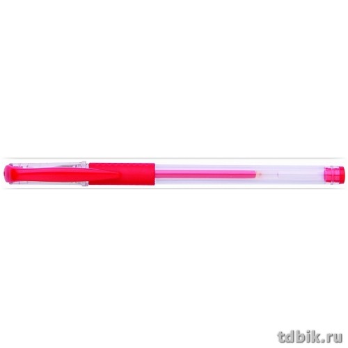 Ручка гелевая Dolce Costo резин. упор 0,5мм красная (стерж.129мм, линия 0,35мм)