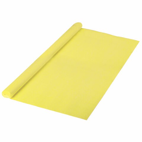 Бумага креповая 50*250 желтая, в рулоне, Brauberg