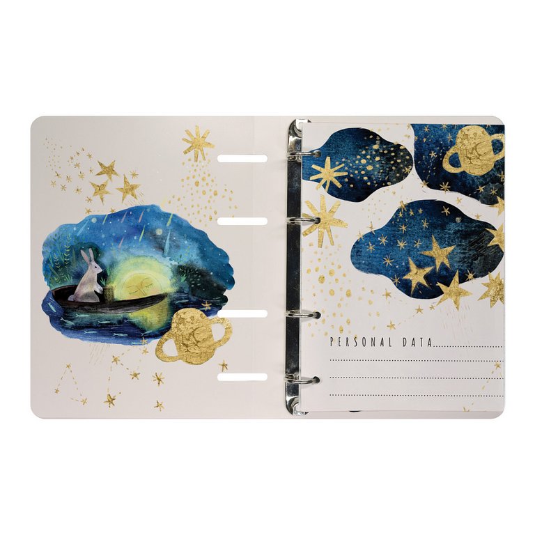 Тетрадь 80 лист в точку А5 на кольцах со сменным блоком "СОН"