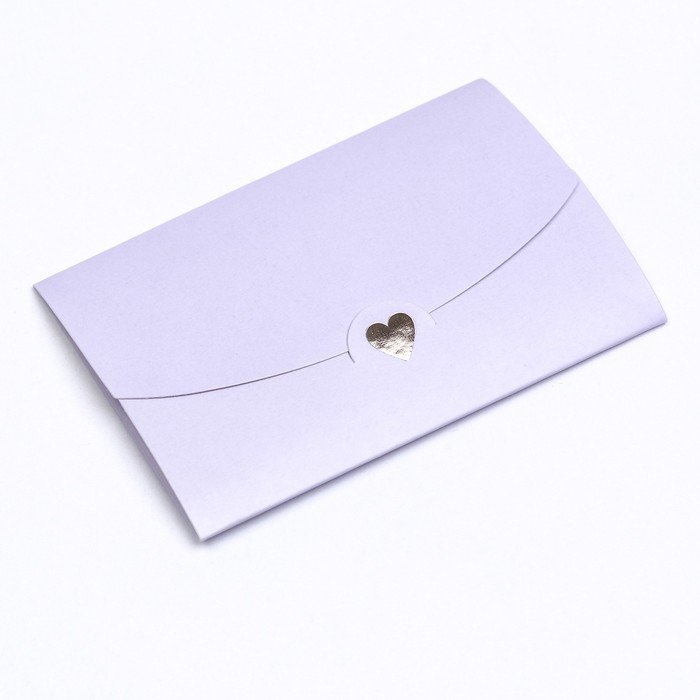 Конверт (для подарочного сертификата) с тиснением лаванда