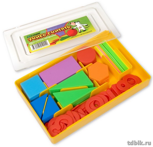 Касса счетных материалов "Учись считать" Стамм