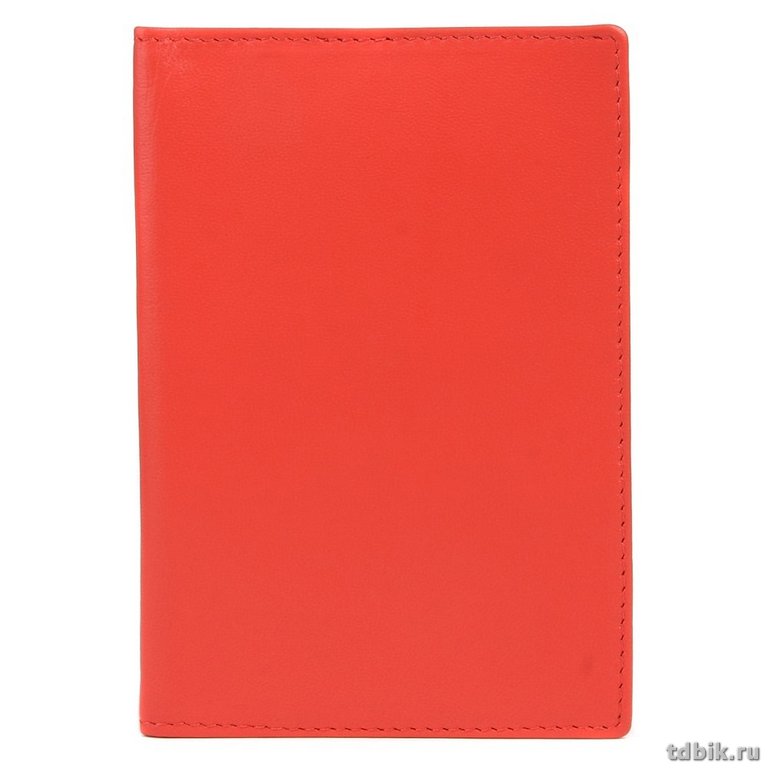 Обложка для паспорта Jane's Story нат. кожа, коралл
