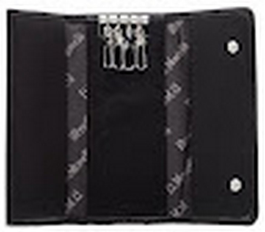 Футляр для ключей  D.Morelli "Black" из нат.кожи, на кнопках