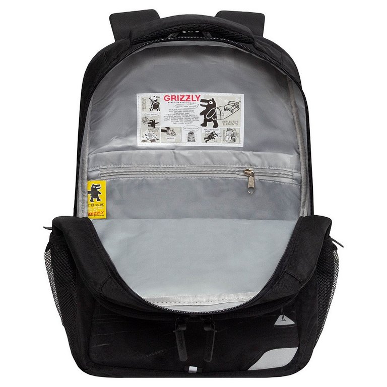 Рюкзак молодежный мужской Grizzly 42*31*22 см., черный