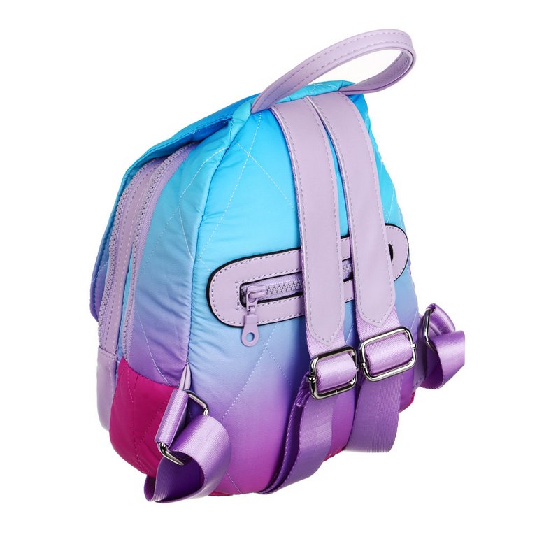 Рюкзак молодежный женский 26*21*12 см "Лазурь" нейлон, иск. кожа