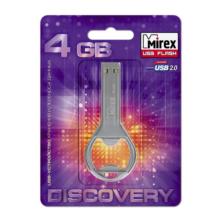 Флеш-диск  4Gb  Mirex Bottle Opener USB 2.0