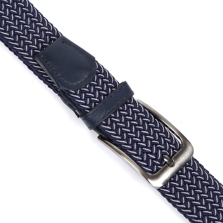 Ремень FABRETTI универсальный, полиэстер размер 125, синий/белый